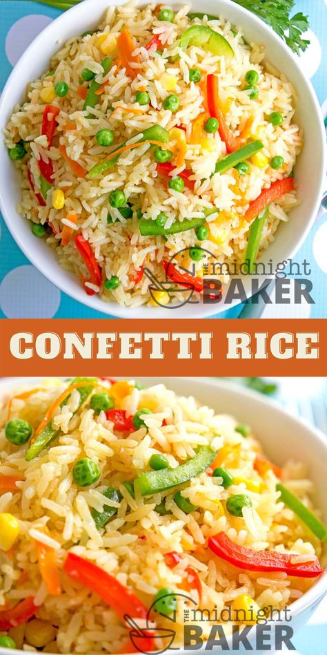 Easy Rice And Vegetable Recipes, Mix Rice Recipes, White Rice And Vegetables, Rice Recipes With Vegetables, Vegetarian Rice Dishes Simple, Sauteed Rice Recipes, Savoury Rice Recipes Side Dishes, Sauce For Rice And Veggies, Garden Rice Recipes