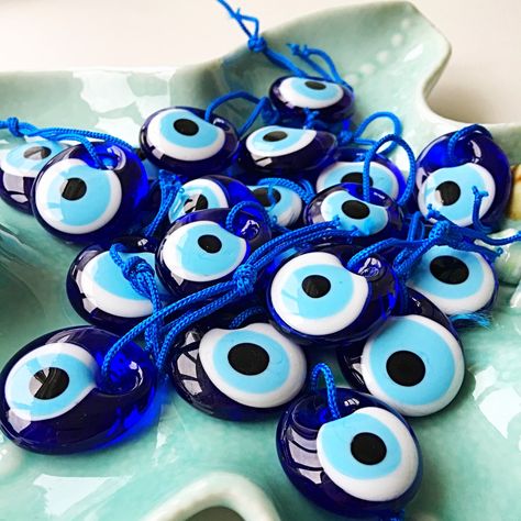 Greek Wedding Favors, Car Charms Rear View Mirror, Evil Eye Tattoo, Eye Meaning, Evil Eye Beads, Eye Decor, Greek Evil Eye, Turkish Evil Eye, Greek Wedding