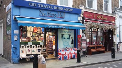 The Apartment Above the Famous Book Shop from “Notting Hill” Is for Sale | Apartment Therapy Apartment Above Shop, Notting Hill Bookshop, Gorgeous Apartment, Romantic Comedies, Book Shop, London Apartment, Wine Art, The Apartment, En Suite Bathroom