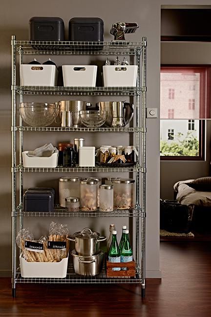 View gorgeous ideas relating to free standing metal kitchen pantry, metal kitchen pantry, metal kitchen pantry cabinet, metal kitchen pantry as well as several dining room designs and collections. Spice Storage Solutions, Diy Storage Containers, Diy Storage Rack, Organized Pantry, Metal Shelving, Kitchen Organization Diy, Spice Storage, Diy Kitchen Storage, Kitchen Images