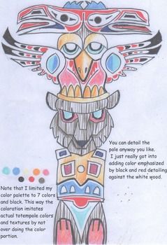 Native American Totem Pole designingNative American studies fascinate and educate no matter whatthe age. Kids love to learn about fascinating tribes and peoples.What would enhance a native American study more than havingyour students design their own Totem poles?This drawing pack utilizes basic, simple shapes to establish the ground work for drawing classic totem pole icons. Totem Pole Drawing, Native American Totem Poles, Native American Art Projects, Totem Pole Art, Drawing Classic, Native American Projects, Diy Totem, Native American Studies, Native American Totem