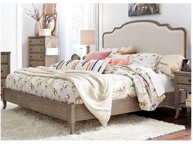 Wood And Upholstered Bed, Aspen Home, Aspen House, King Upholstered Bed, King Platform Bed, Cama King, Queen Platform Bed, California King Bedding, King Bedroom