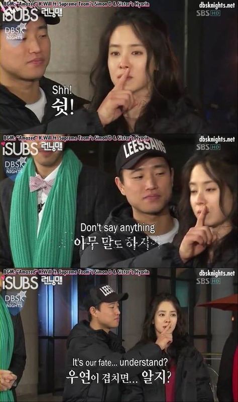 Running Man Monday Couple Kang Gary Song Jihyo so cute! Miyo Running Man, Running Man Funny, Running Man Cast, Kang Gary, Running Man Korea, Monday Couple, Running Man Members, Ji Suk Jin, Running Man Korean