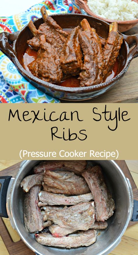 Pressure Cooker Ribs, Side Dishes For Ribs, Ribs Seasoning, Chilaquiles Recipe, Short Ribs Slow Cooker, Pepper Salsa, Pork Rib Recipes, Using A Pressure Cooker, Spare Ribs