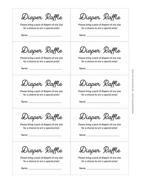 Diaper Raffle Tickets Free Printable Black And White, Diaper Raffle Table Set Up, Printable Raffle Tickets Templates Free, Baby Raffle Ideas, Baby Shower Diaper Raffle Prize Ideas, Diaper Raffle Gift Ideas, Diaper Raffle Tickets Free Printable, Baby Shower Raffle Prizes, Free Printable Diaper Raffle Tickets