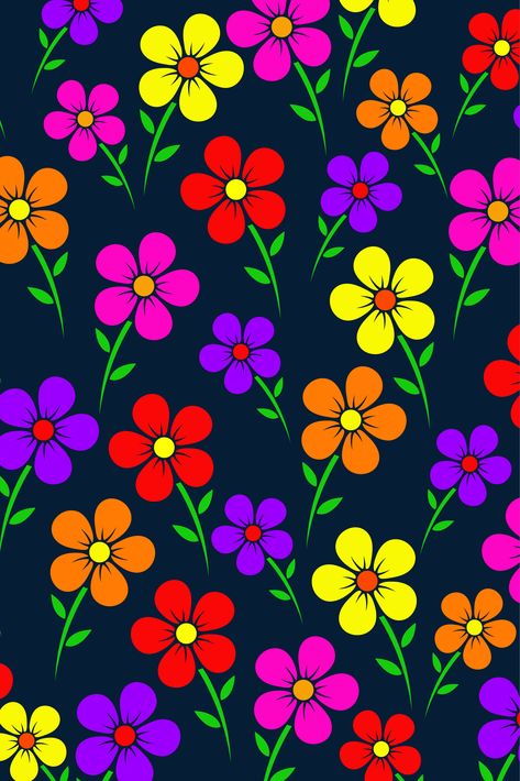 Flowers Background Painting, Colourful Flowers Wallpaper, Flower Wallpaper Simple, Colorful Wallpaper Backgrounds, Wallpaper Hd Flower, Flower Art Work, Fabric Design Pattern, Flower Pattern Background, Hd Flower Wallpaper