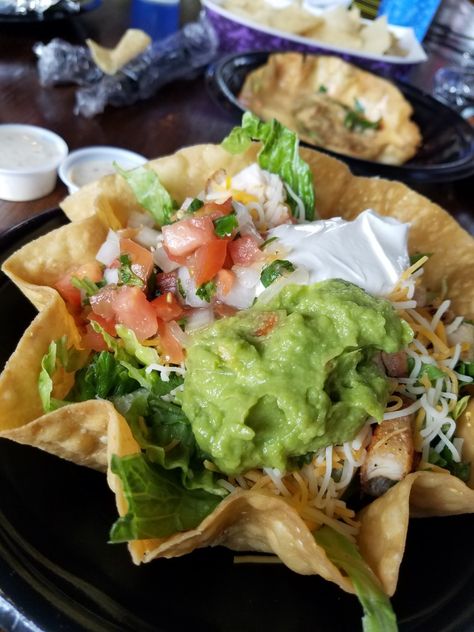 The Chicken Fajita Salad at Taco Cabana. Taco Cabana, Chicken Fajita Salad, Fajita Salad, Chicken Fajita, Chicken Fajitas, The Chicken, Food Obsession, Fajitas, Guacamole