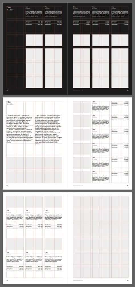 A5 grid system for product catalogues. Image shows visible grid A5 Layout Design, Lighting Catalogue Design, A5 Booklet Design Layout, Layout Grid Design, Grid System Layout, House Layouts With Grid, Indesign Layout Templates, Cover Sheet Design, Product Catalogue Layout