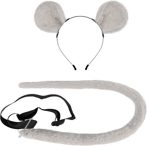 Amazon.com: QinRuan Mouse Ears Headband and Slender Mouse Tail Set,Halloween Anime Masquerade Cosplay Props : Clothing, Shoes & Jewelry Mouse Tail, Halloween Masquerade, Mouse Ears Headband, Ears Headband, Cosplay Props, Ear Headbands, Mouse Ears, Shoes Jewelry, Shoe Jewelry