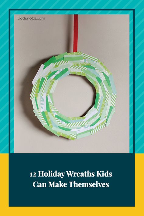 Making holiday crafts with the kids can be, well ... let's just say interesting. But with a little guidance and creative direction, even the littlest kids can make bona fide art. And what's better for displaying this holiday than a Christmas wreath made by your little one? We've gathered together 12 of our favorite holiday wreath crafts for kids that won't make you cringe as you hang them on the walls. Kids Wreath Craft Christmas, Diy Wreath For Kids, Christmas Wreath Diy Kids, Toddler Wreath Craft, Easy Holiday Wreaths Diy, Small Wreaths Diy, Wreath Crafts For Kids, Paper Wreath Diy Christmas, Felt Wreath Diy