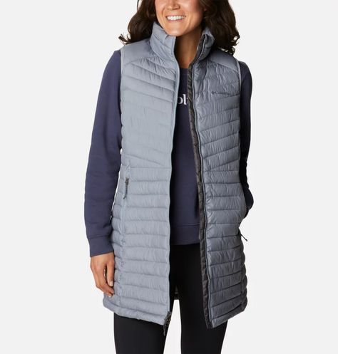 Women's Vests, Columbia Vest, Outdoor Vest, Womens Puffer Vest, Labor Day Sale, Long Vest, Long Vests, Body Heat, Water Resistant Fabric