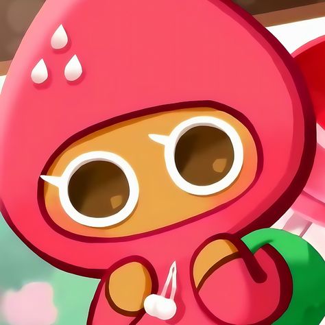 Strawberry Cookie Cookie Run Kingdom, Strawberry Cookie Cookie Run, Strawberry Cookie Run, Cro Icons, Strawberry Cookie, Cookie Run Kingdom, Strawberry Cookies, Oc Inspo, Cookie Run