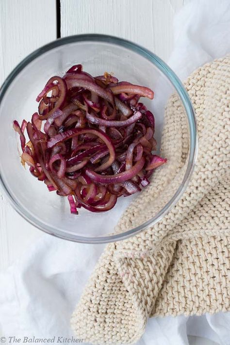 Quick and Easy Sweet, Caramelised Red Onion Red Chard, Onion Skin, Spanish Onion, The Onion, Soup Season, Prep Kitchen, Chard, 2 Ingredients, Caramelized Onions