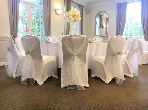 White Chair Sash Wedding, Ivory Chair Covers Wedding, Wedding White Chair Covers, Chair Sash For Wedding Aile, Chair Covers Wedding Reception, White Chair Sash, Wedding Chair Sashes, Chappel Roan, Chair Covers Wedding