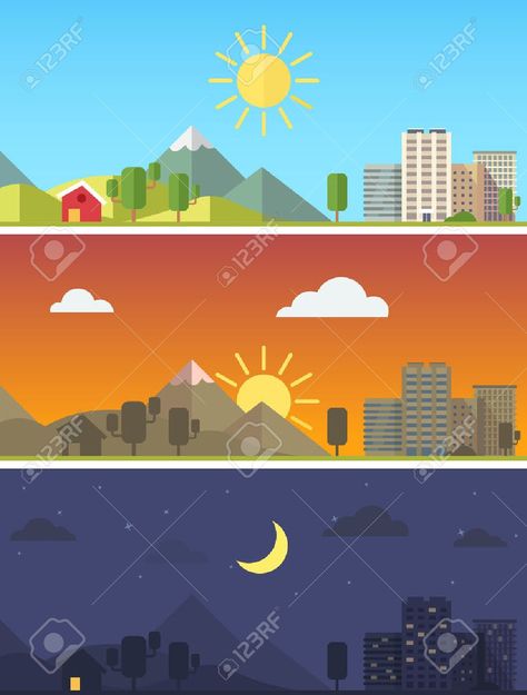 Geometric Scenery, Scenery Simple, Geometric Nature, Nature Scenes, Geometric Shapes, Illustration Art, Drawings, Quick Saves, Beauty