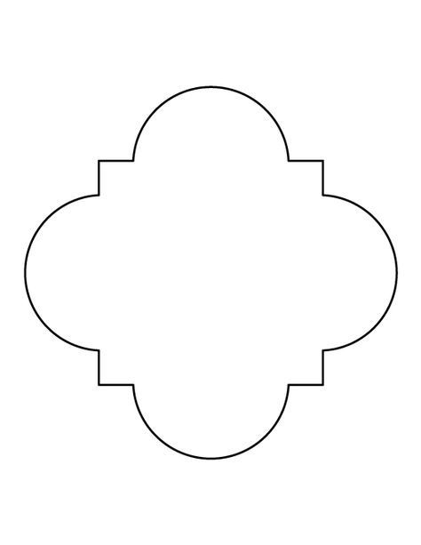 Quatrefoil pattern. Use the printable outline for crafts, creating stencils, scrapbooking, and more. Free PDF template to download and print at http://patternuniverse.com/download/quatrefoil-pattern/ Printable Outline, Motif Arabesque, Moroccan Stencil, Quatrefoil Pattern, Mandala Stencils, Ramadan Crafts, Stencil Templates, Stencil Pattern, Stencil Patterns