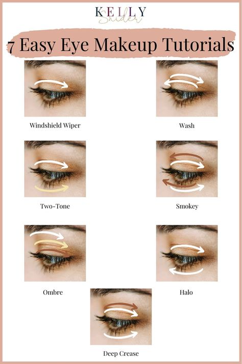 Casual Eyeshadow Looks, Simple Everyday Eyeshadow, One Eyeshadow Look, Easy Eyeshadow For Beginners, Interesting Makeup, Simple Eyeshadow Tutorial, Easy Eye Makeup, Mom Makeup, Easy Eye Makeup Tutorial