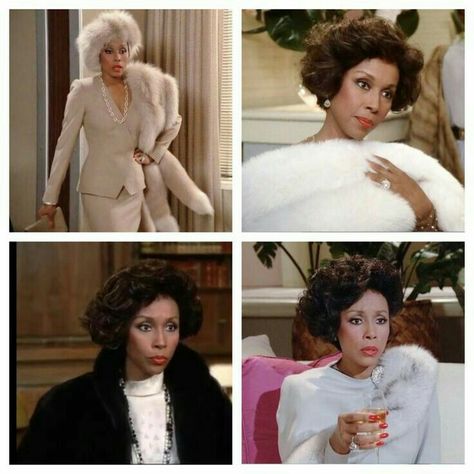 Diahann Carroll as Dominique Deveraux~ Dynasty Dianne Carroll, Dominique Deveraux, Dynasty Fashion, Film Costumes, Diahann Carroll, Black Glamour, Black Actresses, Vintage Black Glamour, Black Hollywood