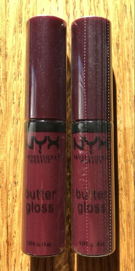 Dark Lip Gloss, Nyx Gloss, Nyx Lip Gloss, Makeup Cute, Nyx Butter, Nyx Butter Gloss, Butter Gloss, Makeup Simple, Makeup Accesories