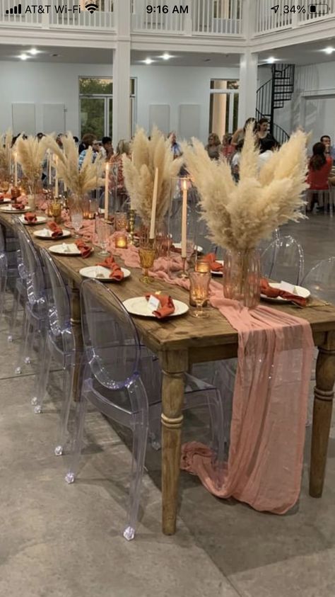 Boho Bridal Shower Long Table, Bohemian Bachelorette Party Decorations, Boho Table Setting Baby Shower, Boho Pink Centerpieces, Pink Boho Party Decor, Boho Pink Baby Shower, Boho Pink Baby Shower Ideas, Boho Bridal Shower Table Decor, Bohemian Bridal Shower Decorations