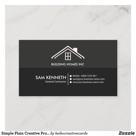 Handyman Business, Roofing Business, Construction Business Cards, Red Brick Wall, Professional Business Card, Visiting Card Design, House Logo, Construction Business, Building Homes