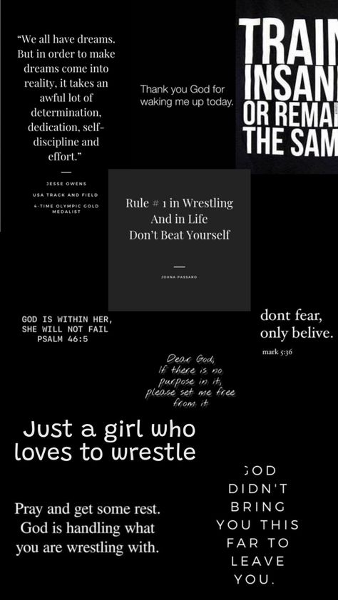 # Wrestling # Girl Wrestling Inspirational Wrestling Quotes, Girls Wrestling Quotes, Wrestling Diet, Wrestling Wallpaper, Wrestling Workout, Wrestling Quotes, Jesse Owens, Sport Quotes, Women's Wrestling