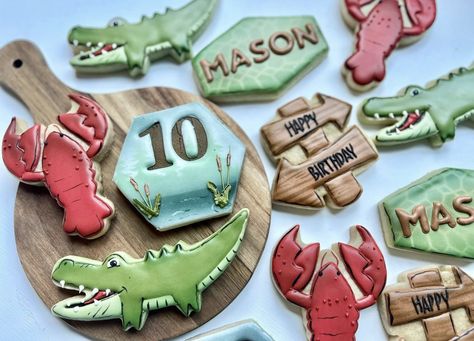 Bayou Themed Party Ideas, Two Da Bayou Birthday, Two Da Bayou, Louisiana Christmas, First Birthday Cookies, 2nd Birthday Party For Boys, Twins 1st Birthdays, Cake Stuff, Birthday Idea