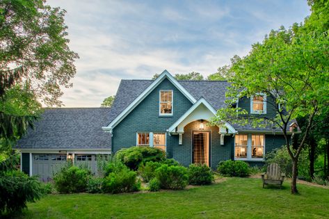 Craftsman Cape Cod Exterior, Cape Cod Craftsman Exterior, Updated Cape Cod Exterior, Front Portico, Craftsman Renovation, Cape Cod Exterior, Cape Cod House Exterior, Transitional Exterior, Exterior House Remodel