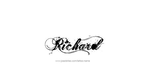 Tattoo Design  Name Richard Richard Tattoo Name, R Tattoo, Name Tattoo Designs, Calendar Girls, Name Tattoo, Name Tattoos, Gods Plan, Name Design, Tattoo Fonts