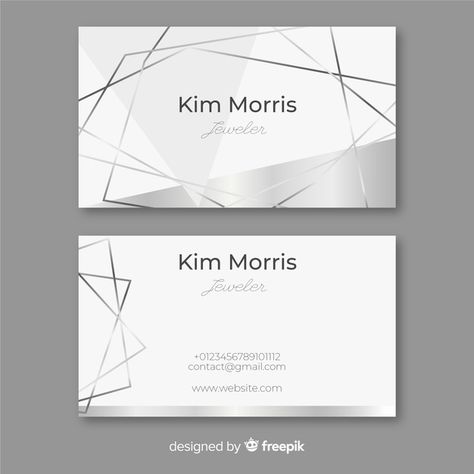 Silver lines business card Free Vector Silver Card Design, Schedule Design Layout, Silver Business Card, Diwali Design, Silver Card, Graphic Design Business Card, Naming Your Business, Cosmetic Logo, Creative Wedding Invitations