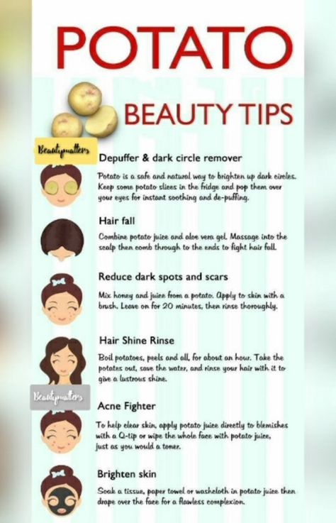 Black Patches On Face, Potato Juice For Skin, Potato For Skin, Potato Face Mask, Potato Face, Potato Juice, Natural Skin Care Ingredients, Good Skin Tips, Skin Care Remedies