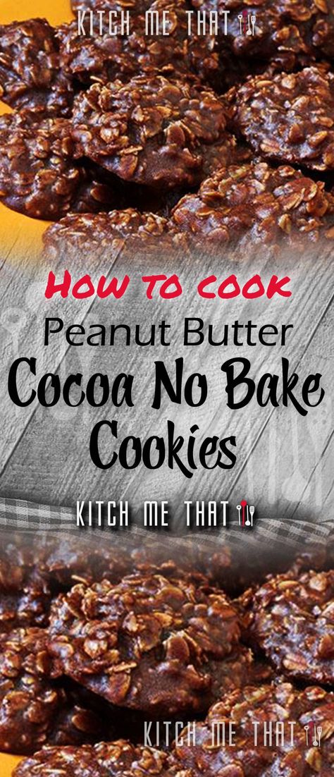 peanut butter cocoa no bake cookies Peanutbutter Nobake Cookies Recipe, Peanut Butter No Bake Cookies Recipe, Chocolate Peanut Butter No Bake Cookies, No Bake Cookies Peanut Butter, No Bake Cookies Recipe, Best No Bake Cookies, Easy No Bake Cookies, Chocolate No Bake Cookies, Cooking Substitutions