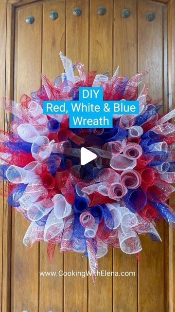 Cooking With Elena | Food Blogger on Instagram: "DIY Wreath!
This wreath is easy and fun to make. Can be used and reused. Perfect for Flag Day, Memorial Day, Independence Day, Veterans Day, and so much more.

All items used are linked in my Amazon Storefront.  Link in bio!

#diywreaths #diydecoration #wreathmaking #wreathsupplies #wreathmakers #july4thdecor #memorialdaydecor #diyideas #diyvideos #diyblogger #diycraft #wreathmaker #wreathdecor" Flag Day, Wreath Maker, Wreath Supplies, Amazon Storefront, Instagram Diy, Wreath Decor, Veterans Day, Diy Videos, How To Make Wreaths