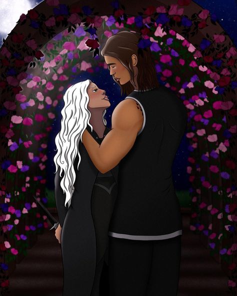 Sera And Nyktos, A Shadow In The Ember, Shadow In The Ember, The Court Of Dreams, Drawing On Procreate, Jennifer Armentrout, Ashes Series, Book Instagram, Fictional World