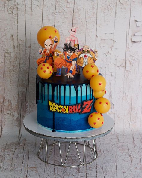 Dragon Ball Z Birthday Cake, Goku Cake Dragonball Z, Dbz Cake, Dragon Ball Cake, Dragon Ball Z Cake, Dragonball Z Cake, Cakes For Kids, Vegeta Dragonball, Baby Gender Reveal Party Decorations