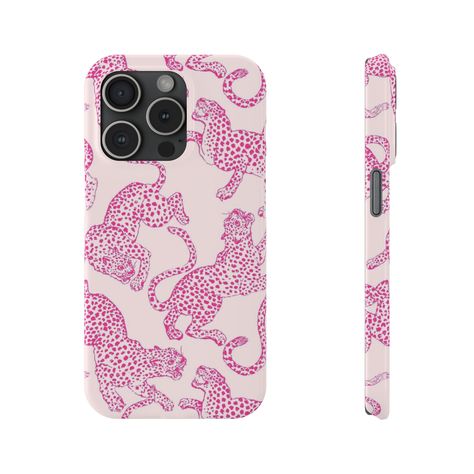 Thank you for visiting CaseHavenInc! I make high quality cases with unique and adorable designs.  Designs do not fade, peel, or scratch off.  These cases are the perfect combination of cute and functional.   The case type used is a Slim Case which has a super slim fit and glossy finish.  They are durable with an impact resistant build.  These cases allow for wireless charging and make for a perfect accessory. Cheetah Phone Case, Phone Case Pink, Pink Cheetah, Unique Phone Case, Pink Phone Cases, Print Phone Case, Pink Leopard, Phone Protection, Microfiber Cloth