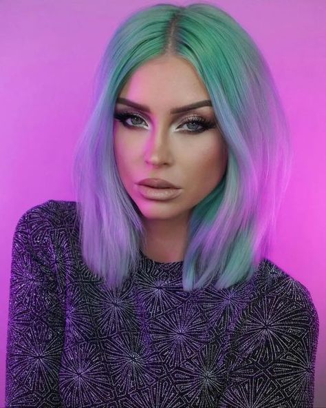 Arctic Fox Hair Color on Instagram: "Just when we thought Neverland couldn't be more gorgeous 😍💚 @colorgeek_ used #AFneverland" Haircut Ideas 2022, Pastel Green Hair, Hair Color Green, Fox Hair Color, Emerald Hair, Green Hair Dye, Arctic Fox Hair Color, Fox Hair, Mint Hair