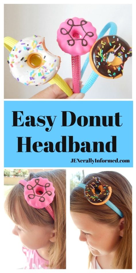 Donut Headband, Donut Costume, Doughnut Party, Donut Birthday Party, Donut Themed Birthday Party, Easy Donuts, Diy Donuts, Grown Up Parties, Donut Decorations