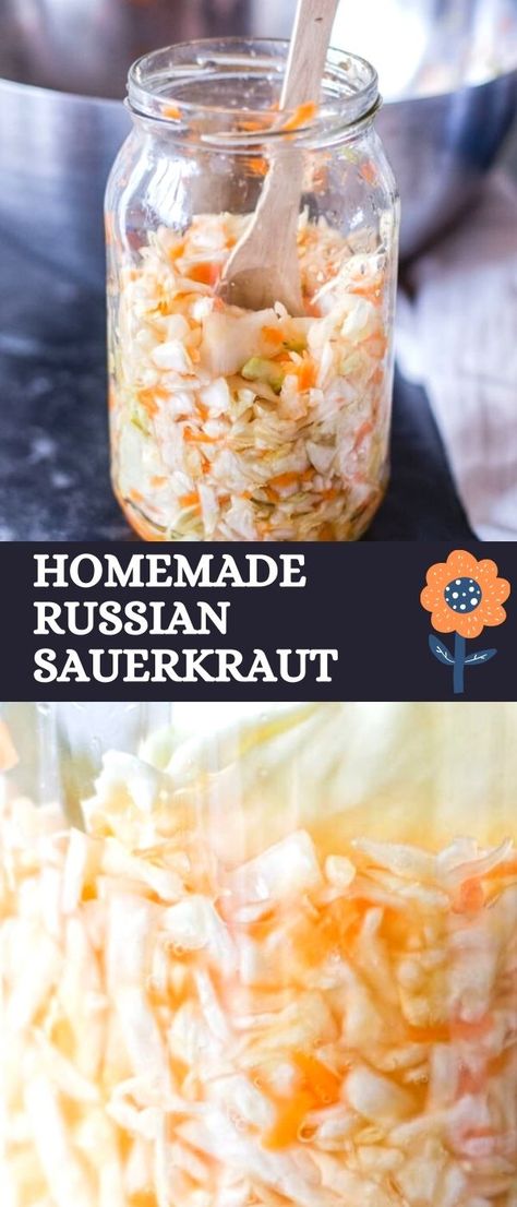 An easy, tried and true recipe for homemade Russian Sauerkraut aka Kvashenaya Kapusta. Russian Sauerkraut, Kapusta Recipe, Sauerkraut Recipe, Filet Mignon Recipes, Homemade Sauerkraut, Greenbean Casserole Recipe, Sauerkraut Recipes, Italian Pasta Dishes, Fermentation Recipes