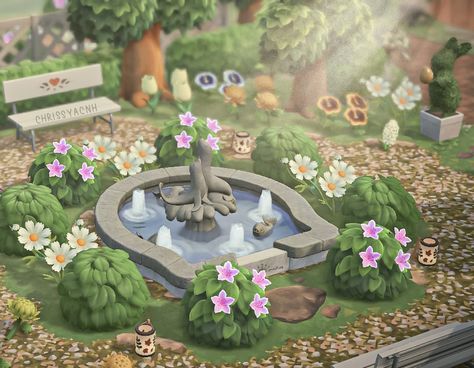 Animal Crossing Cafe, Jail Bars, Cottagecore Ideas, Secret Garden Book, Fountain Design, Hidden Garden, Nobody Knows, New Animal Crossing, Cute Games