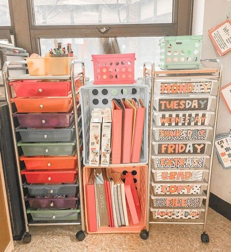 Ag Classroom Decor, Teacher Classroom Ideas Elementary Bulletin Boards, Preschool Teacher Desk, Classroom Aesthetic High School, Teacher Classroom Elementary, Pre K Classroom Set Up, 1st Grade Classroom Set Up, Groovy Classroom Theme, Teaching Necessities