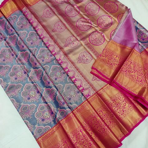 Exclusive kanchipuram semi silk sarees with Brocket contrast barder and rich pallu and embode design blouse brocket sarees … New arrivals HEAVY QUALITY Kuttu weaving Note : limited stock only plS ALL SINGLE PIECES Dm for order whatsup 8309874411 or Dm to @hansicollections inbox #hansicolletions #halfsaree #halfsareefunction #reels #longgowns #longfrockdesigns #celebritystyle #vintagestyle #trendingnow #treditionallook #treditionallook #best #outfits #celebritystyle #starmaa #... Festivals Brocade Pre-draped Saree With Pallu, Ceremonial Brocade Saree With Pallu, Multicolor Brocade Saree Set, Luxury Handloom Brocade Saree, Handloom Saree Online Shopping, Half Saree Function, Long Frock Designs, Half Saree, Long Gown