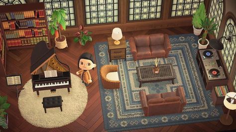 Animal Crossing New Horizons on Instagram: “Love this room 😍 - credit to vainglorias on Reddit” Animal Crossing Music, Animals Crossing, Ac New Leaf, Animal Crossing Guide, Animal Crossing Memes, Animal Crossing Qr Codes Clothes, Animal Crossing Wild World, Qr Codes Animal Crossing, Animal Crossing Pocket Camp