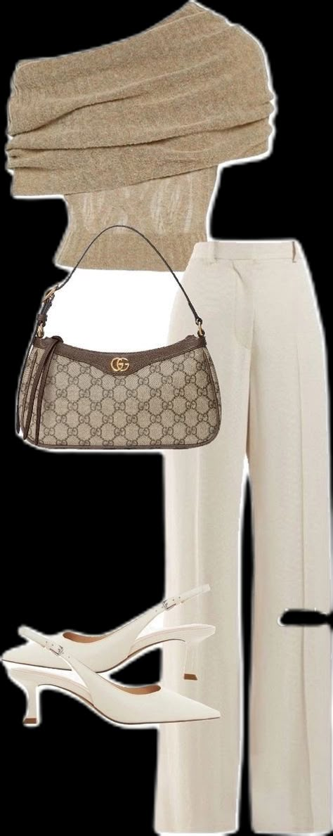 Pants And Heels Outfit Classy, New Year’s Day Outfit, Elegant Lunch Outfit, Nude Color Outfits, Timeless Outfits For Women, Slacks Outfit Casual, House Party Outfit Casual, Feminine Outfits Casual, Well Dressed Women Classy