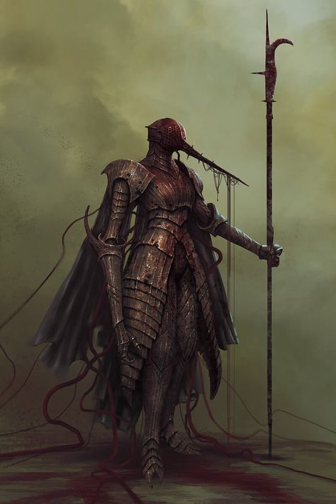 ArtStation - Plague Knight Hemagogue, mike franchina Plague Knight, Berserk Anime, 다크 판타지, Knight Art, Monster Concept Art, Geek Art, Bloodborne, Fantasy Armor, Creature Concept Art