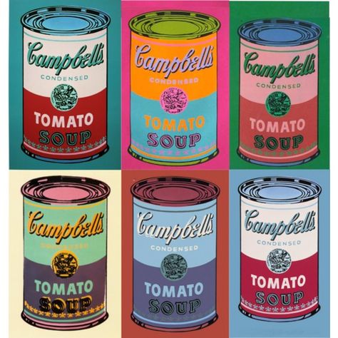 Decor Through the Decades – the 1960’s | The House Shop Blog - Andy Warhol’s pop art became immensely popular across England, particularly his famous Campbell’s Soup Cans. Campbell Soup Art, Art Andy Warhol, H.r. Giger, Andy Warhol Art, Warhol Art, Campbell Soup, Zaha Hadid, Tomato Soup, Process Art