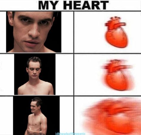 Let’s get these teen hearts beating FASTER! Beating Meme, Heart Beating Fast, Brendon Urie, Heart Beat, Motion Design, In A Heartbeat, Motion, Let It Be, Memes