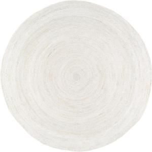 Give an instant facelift to any room in your home by adding this nuLOOM Rigo Jute White Round Area Rug. Easy to clean with a mild detergent and water. Jute Mats, Jute Round Rug, Jute Area Rug, Affordable Rugs, Dry Creek, Jute Area Rugs, Area Rug Sizes, Round Area Rugs, Cow Hide Rug