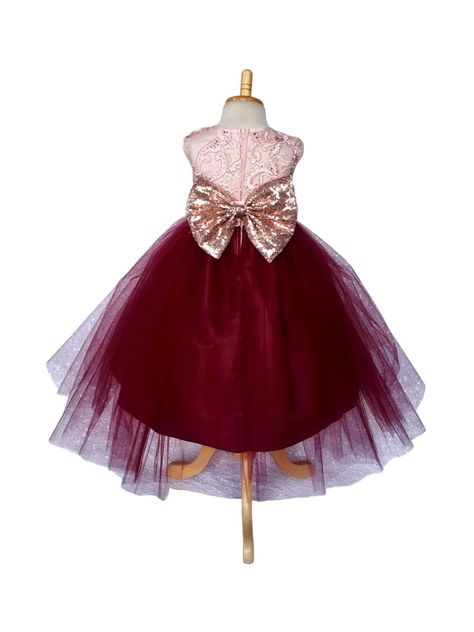 Amazon.com: Rose Gold Embroidery Satin Bias 2 Layer Burgundy Tulle Birthday Photoshoot Dress (8, Rose Gold Ribbon/Bow) : Handmade Products Birthday Photoshoot Dress, Rose Gold Ribbon, Photoshoot Dress, Gold Ribbon, Gold Embroidery, Birthday Photoshoot, Ribbon Bow, Handmade Products, Ribbon Bows