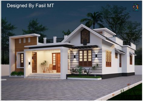 frontelevation, koloapp, exterior, homedecor Kerala Elevation Design, Curtain Cove, Simple House Exterior Design, Small House Design Kerala, Cove Light, Front Building Design, House Structure Design, House Structure, Front Elevation Design